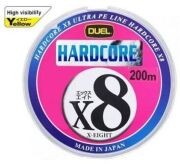 Плетёный шнур DUEL PE Hardcore X8 200м Yellow #0.6/0.132мм 5.8кг H3255-Y Плетёный шнур DUEL PE Hardcore X8 200м Yellow #0.6/0.132мм 5.8кг H3255-Y