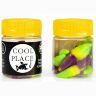 Силиконовая приманка COOL PLACE Maggot 1.6" Сыр #charteuse/ yellow/ violet 10шт/уп