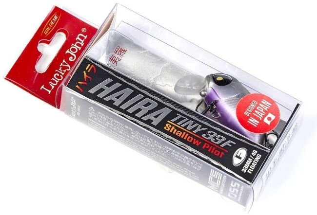 Воблер LUCKY JOHN Pro Series Haira Tiny Shallow Pilot 33F 33мм 4гр до 0.2м #404 HAT33F-404 Воблер LUCKY JOHN Pro Series Haira Tiny Shallow Pilot 33F 33мм 4гр до 0.2м #404 HAT33F-404