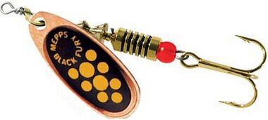 Блесна вращающаяся MEPPS Comet Black Fury CU/OR (медь/оранж) №1 3,5г