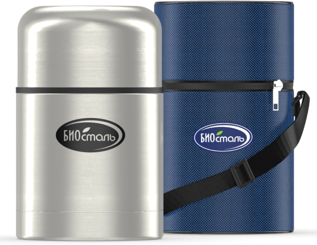 Термос BIOSTAL суповой с широкой горловиной в чехле 0.5л NT-500