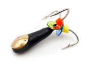 Мормышка вольфрам WORMIX Чертик с золотой коронкой 0,8 гр.Ø3.0мм