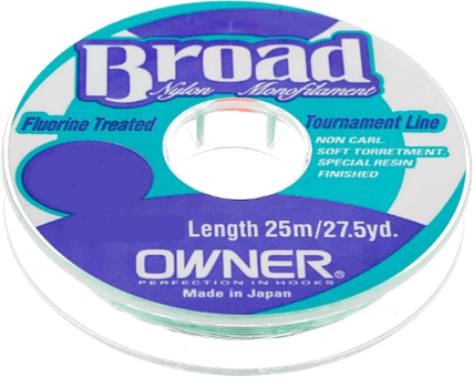 Леска монофил OWNER Broad 25м 0.20мм 4.0кг Леска монофил OWNER Broad 25м 0.20мм 4.0кг