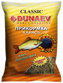 Прикормка DUNAEV Классика 0.9кг Карась Жмых Подсолнечника