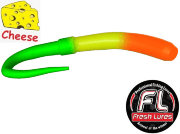 Силиконовая приманка FRESH LURES FlipWorm 3.1”/77мм Сыр #409 10шт/уп