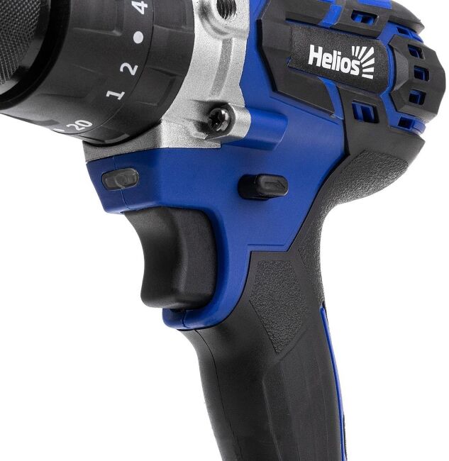 Шуруповерт-электробур HELIOS 18V/6A/120Нм аккумулятор 2шт, ручка HS-LB176