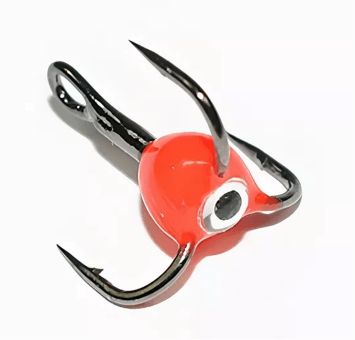 Тройник Владимирский OWNER CT36BC №8 капля "Рыбий глаз" флюор красный