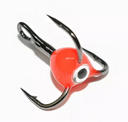 Тройник Владимирский OWNER CT36BC №8 капля "Рыбий глаз" флюор красный