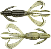 Силиконовая приманка KEITECH Crazy Flapper 4.4" EA#07 Watermelon PP./Yellow PP 11.2см 6шт/уп