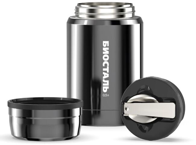 Термос BIOSTAL суповой с широкой горловиной и ложкой 0.5л NTS-500V