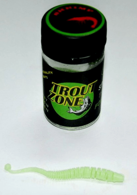Силиконовая приманка TROUT ZONE Boll 2.9" Glow креветка 12шт/уп