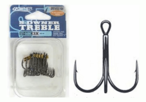Крючок тройной OWNER 5656BC-02 ST-56BC черный кован 7шт/уп