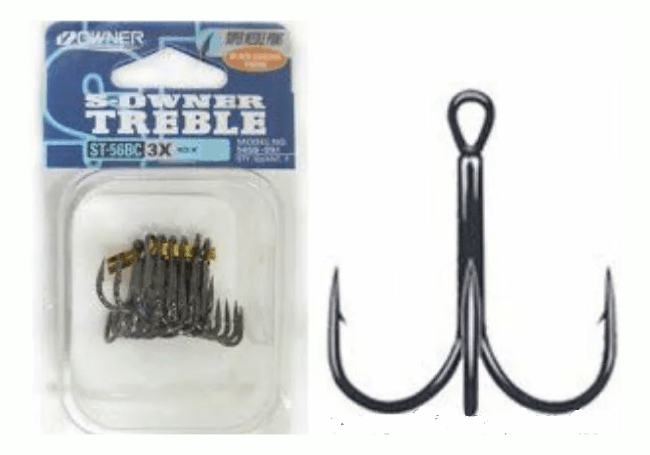 Крючок тройной OWNER 5656BC-02 ST-56BC черный кован 7шт/уп