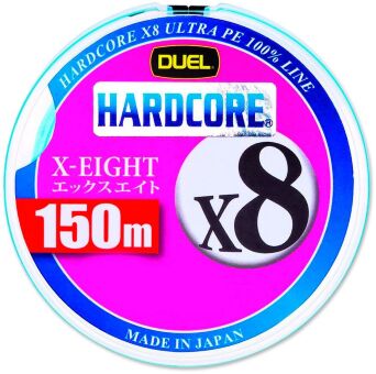 Плетёный шнур DUEL PE Hardcore X8 150м White #1.5/0.209мм 13.5кг H3298-W