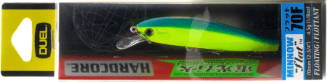 Воблер DUEL Hardcore Minnow Flat 70F 70мм 4.5гр 0.0-0.5м F1125-BCL