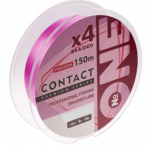 Плетёный шнур IAM One Contact X4 150м 0.4PE/0.104мм 4lb/2.0кг