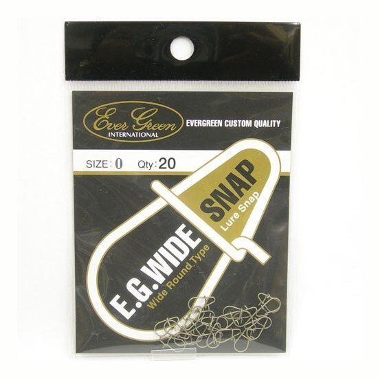 Застежка EverGreen Wide Snap №0 4.5кг 20шт/уп Застежка EverGreen Wide Snap №0 4.5кг 20шт/уп