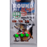 Джиг-головка вольфрам HIKO Round Magic крючок: MG-3 №6, 0.80гр, #Зеленый 3шт/уп