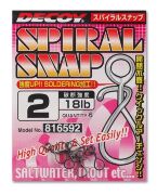 Застежка DECOY Spiral Snap №2 18lb черный 6шт/уп Застежка DECOY Spiral Snap №2 18lb черный 6шт/уп