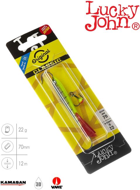 Балансир Lucky John CLASSIC 7 с тр. 70мм/31RT блистер