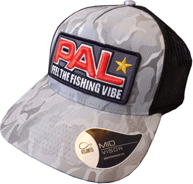 Бейсболка PAL Feel The Fishing Vibe, светло-серый