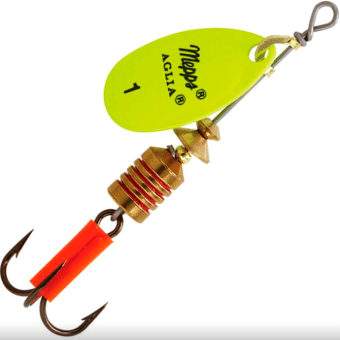 Блесна вращающаяся MEPPS Aglia Fluo Chartreus №1 3,5гр Блесна вращающаяся MEPPS Aglia Fluo Chartreus №1 3,5гр