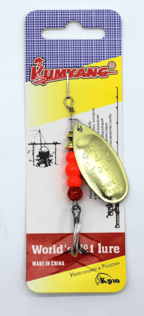 Блесна вращающаяся KUMIYANG реплика MEPPS Aglia OR (золото) №4 Блесна вращающаяся KUMIYANG реплика MEPPS Aglia OR (золото) №4