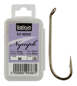 Крючок SAIKYO KH-72470 Nymph BR №12 20шт/уп