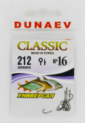 Крючок DUNAEV Classic 212 #16 9шт/уп Крючок DUNAEV Classic 212 #16 9шт/уп
