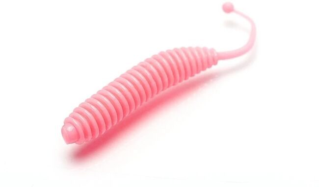 TFT Приманка силиконовая 77 мм. WORMS Цвет : W-02 Барби, Аромат: Сыр, 8 шт.