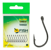 Крючок FISH SEASON Tanago-Ring №13 колечко черный 8шт/уп 10003-13F Крючок FISH SEASON Tanago-Ring №13 колечко черный 8шт/уп 10003-13F