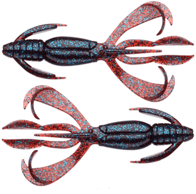 Силиконовая приманка KEITECH Crazy Flapper 3.6" EA#03 Grape 9.0см 6.75гр 7шт/уп