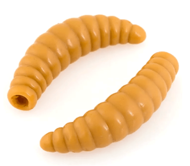 Силиконовая приманка AKARA Trout Time MAGGOT1,6"/40мм #445 10шт/уп Cheese