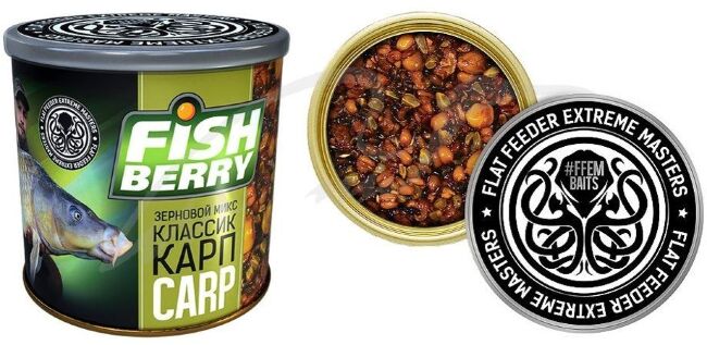 Зерновой микс FISHBERRY Классик КАРП (CSL) 430мл