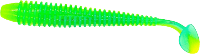 Виброхвост GROWS CULTURE Swing Impact 6.0" PAL#020 Chartreuse/Blue 4шт/уп Виброхвост GROWS CULTURE Swing Impact 6.0" PAL#020 Chartreuse/Blue 4шт/уп