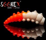 Силиконовая приманка SOOREX PRO Major 36мм 1.1гр Сыр #301 Белый-Оранжевый/ White-Orange 6шт/уп