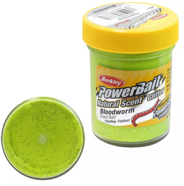 Паста форелевая Berkley Powerbait Natural Scent Glitter Trout Bait (50г) Bloodworm Chartreuse 1214501 Паста форелевая Berkley Powerbait Natural Scent Glitter Trout Bait (50г) Bloodworm Chartreuse 1214501