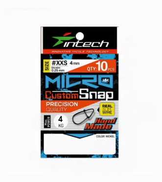Застежка INTECH Micro Custom Snap XXS 4кг 10шт/уп
