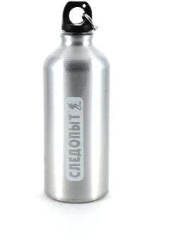 Бутылка питьевая "СЛЕДОПЫТ", алюм., с карабином, 600 мл PF-BD-A600 Бутылка питьевая "СЛЕДОПЫТ", алюм., с карабином, 600 мл PF-BD-A600