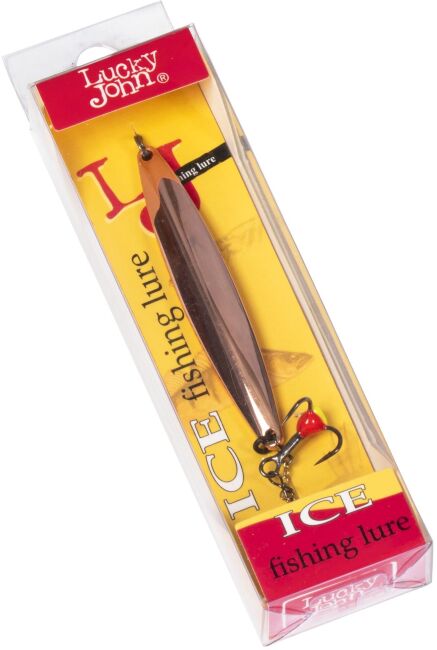 Блесна вертикальная зимняя Lucky John NAIL BLADE с цепочкой и тройником 65мм C блистер