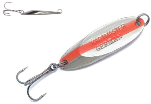 Блесна колеблющаяся GERMAN Kastmaster 105 65мм 28гр #K05 серебро/ красный/ серебро Блесна колеблющаяся GERMAN Kastmaster 105 65мм 28гр #K05 серебро/ красный/ серебро