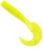 Твистер ALLVEGA Flutter Tail Grub 8см 3.6гр 7шт/уп #001 chartreuse
