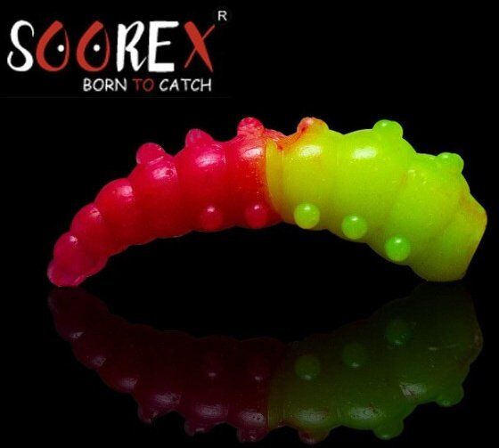 Силиконовая приманка SOOREX PRO Major 42мм 1.9гр Сыр #302 Шартрез-Фуксия/ Chartreuse-Fuchsia 6шт/уп