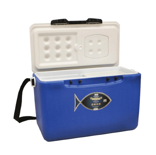 Контейнер изотермический Camping World Fisherman 26 л с люком и лотком, до 48 часов