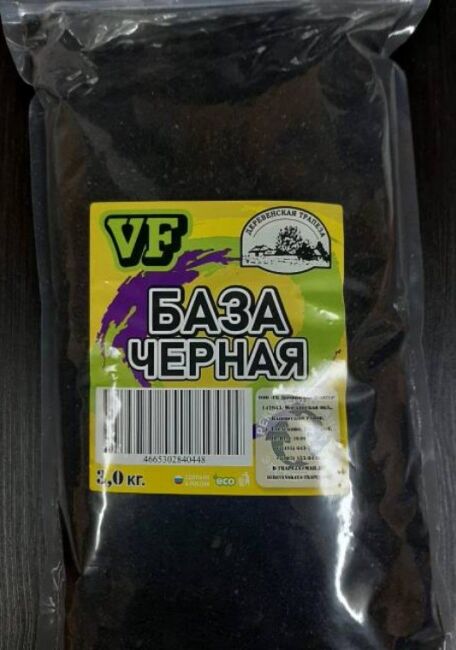 Прикормка Village fishing Лайт База Черная 3 кг Прикормка Village fishing Лайт База Черная 3 кг