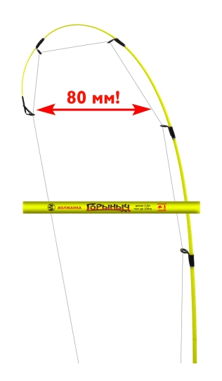 Удилище спиннинговое универсальное ВОЛЖАНКА Горыныч 2,7м до 200гр (2 секции) 090-0038