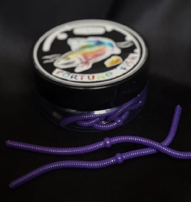 Силиконовая приманка FORTUNE FISH Доширак #17 (фиолетовый) 8шт/уп Силиконовая приманка FORTUNE FISH Доширак #17 (фиолетовый) 8шт/уп