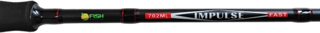 Удилище спиннинговое "IMPULSE" FISH CRYSTAL , полая верш, длина 2.13 м, тест 4-16 г