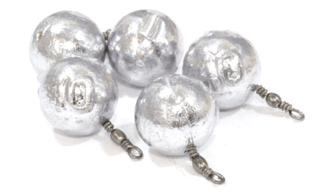 Груз ТУЛА шарик с вертлюгом 12г. 5шт/уп ГШВ-120