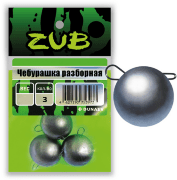 Груз ZUB Чебурашка разборная 38г. 3шт/уп Груз ZUB Чебурашка разборная 38г. 3шт/уп